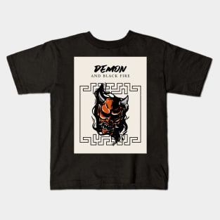 Demon & Black Fire Kids T-Shirt